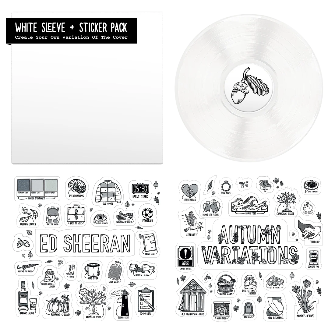 Autumn Variations Sticker Sheet Vinyl