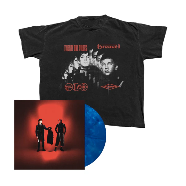 Breach Faces T-Shirt + Blue Inferno Vinyl Fanpack