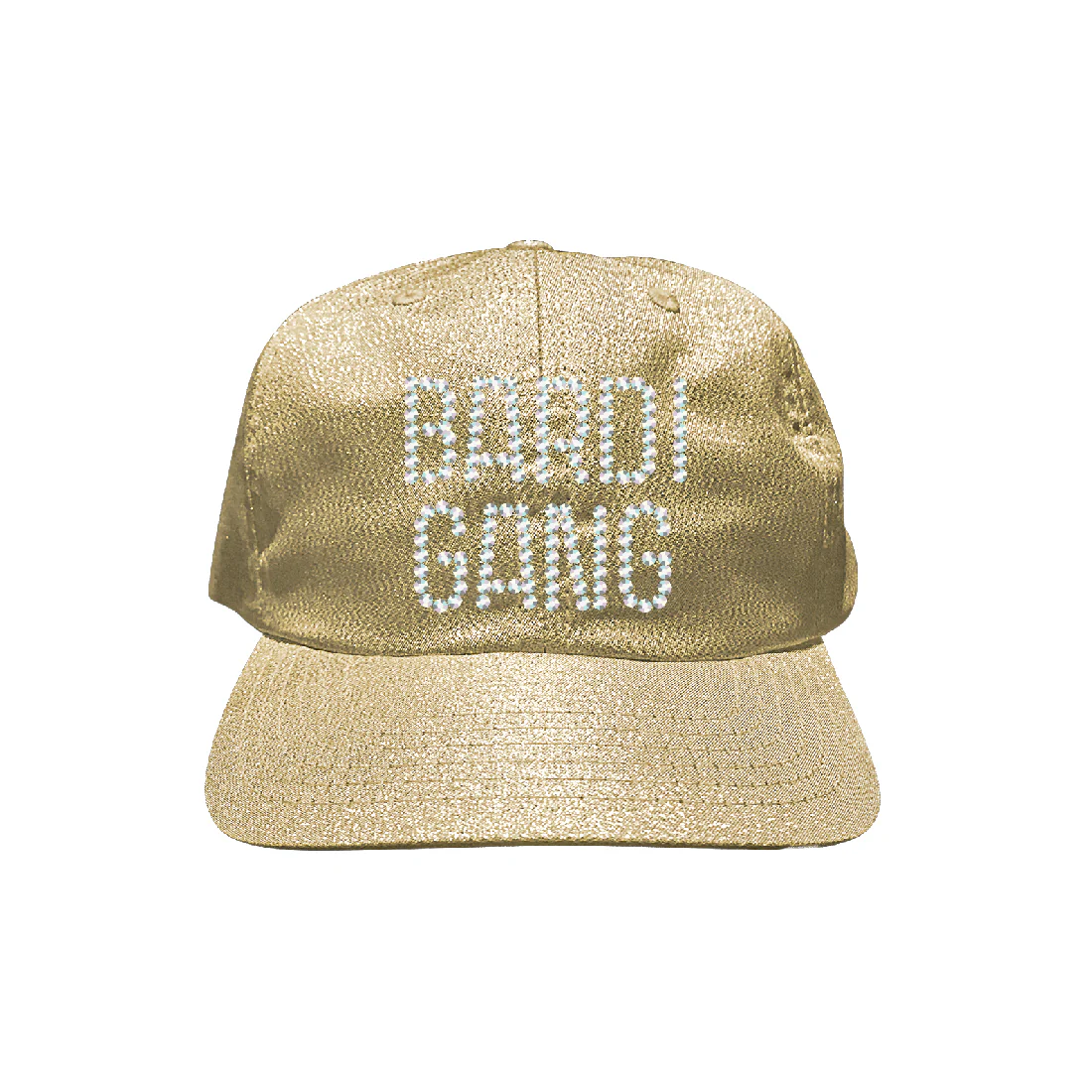 Gold Rhinestone Bardi Gang Hat - Image 2