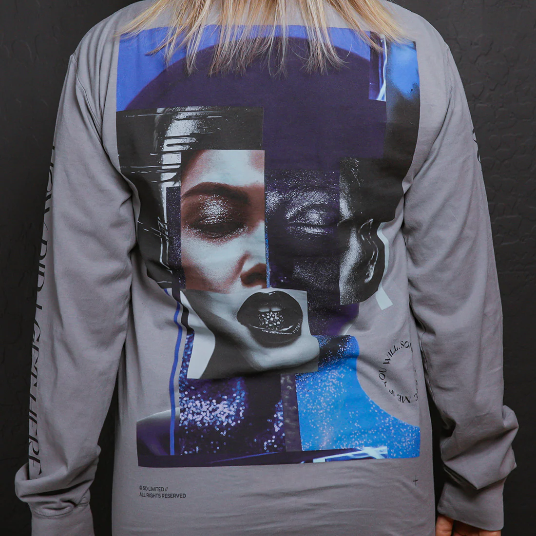 Gray Long Sleeve T-Shirt - Image 3