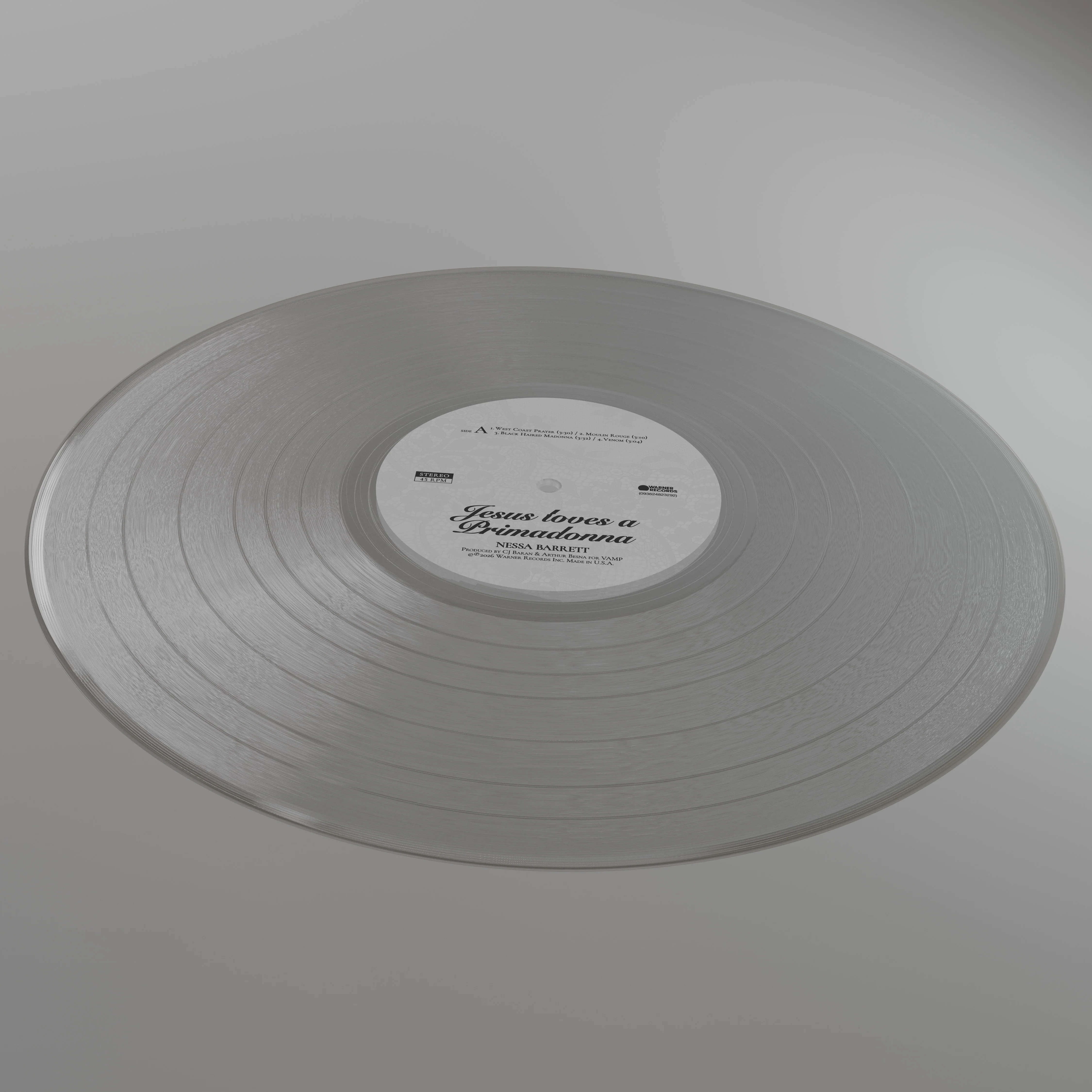 Jesus loves a primadonna Crystal Clear Vinyl LP - Image 4