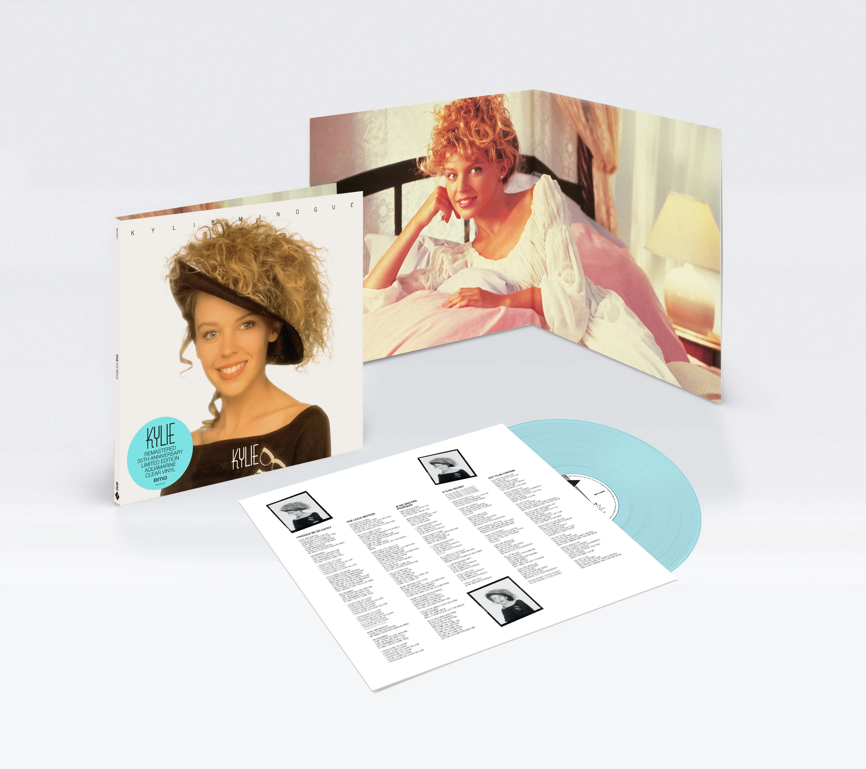 Kylie (1988) 35th Anniversary Exclusive Aquamarine Clear Limited Edition Vinyl