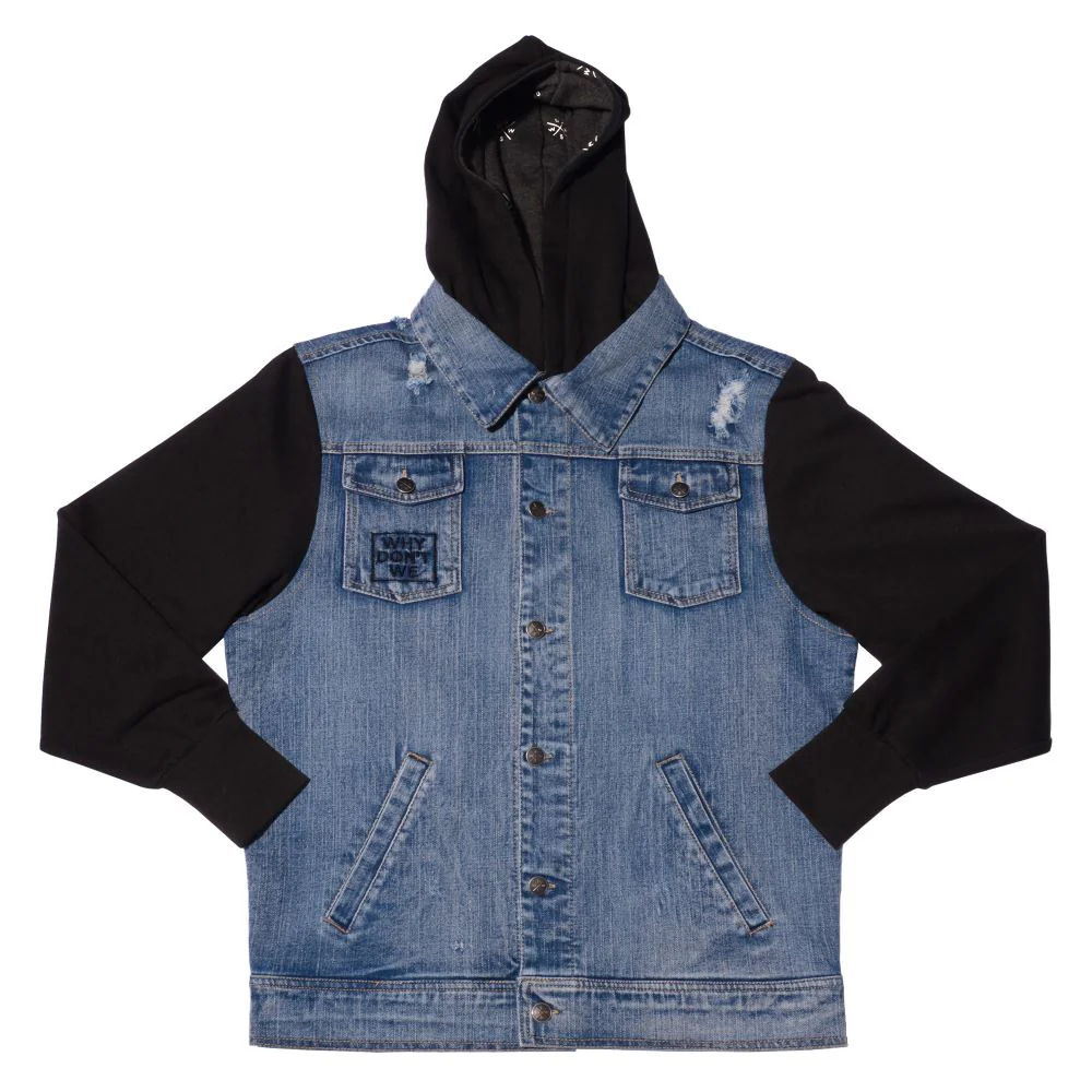 Logo Denim Hooded Jacket
