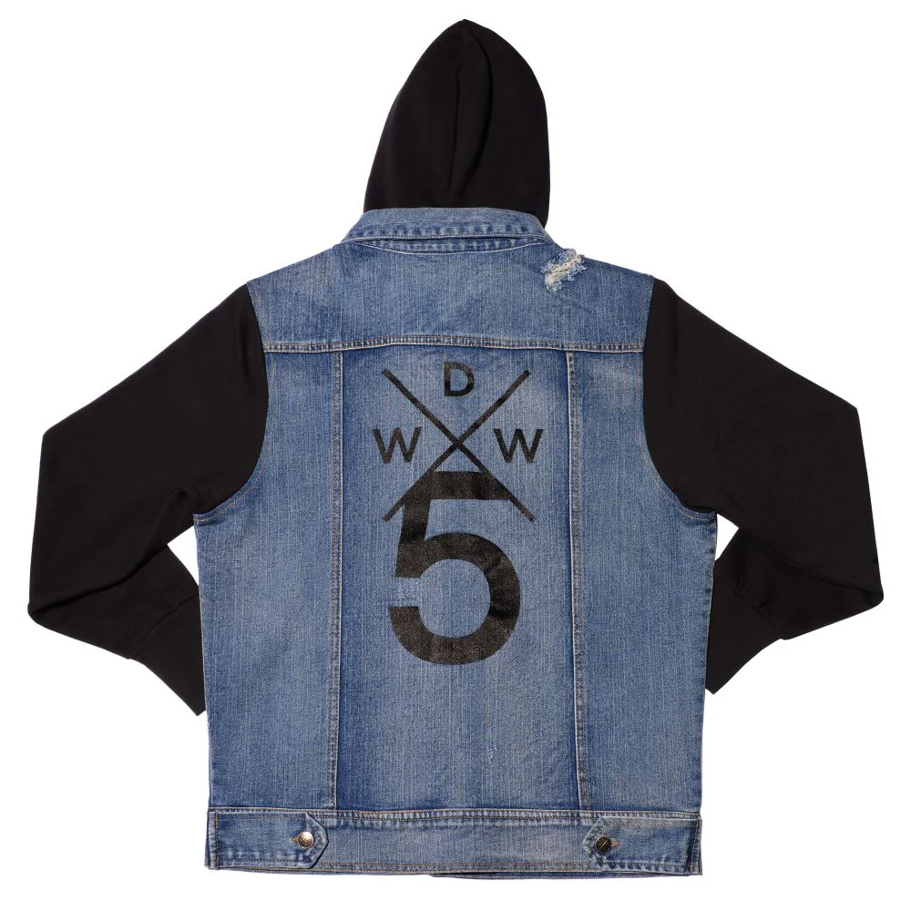 Logo Denim Hooded Jacket - Image 2