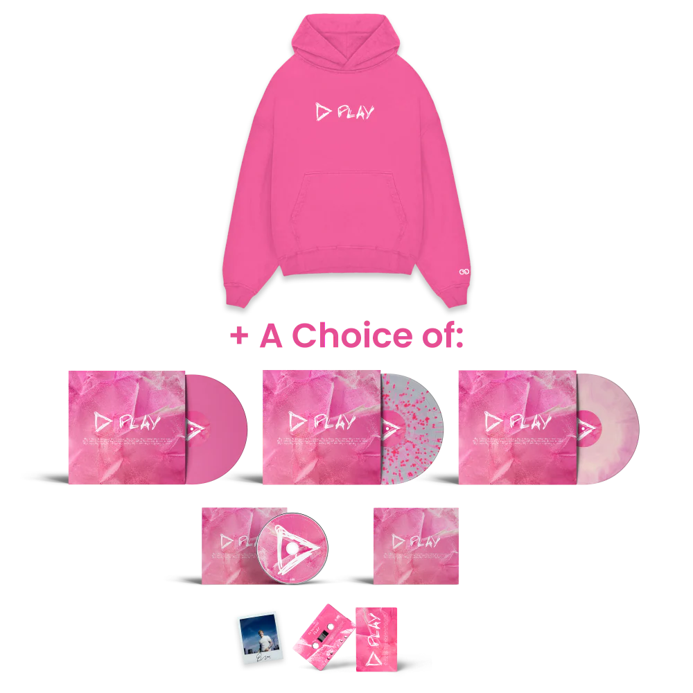 Play Pink Hoodie & Album Bundle & Signed Photo Print