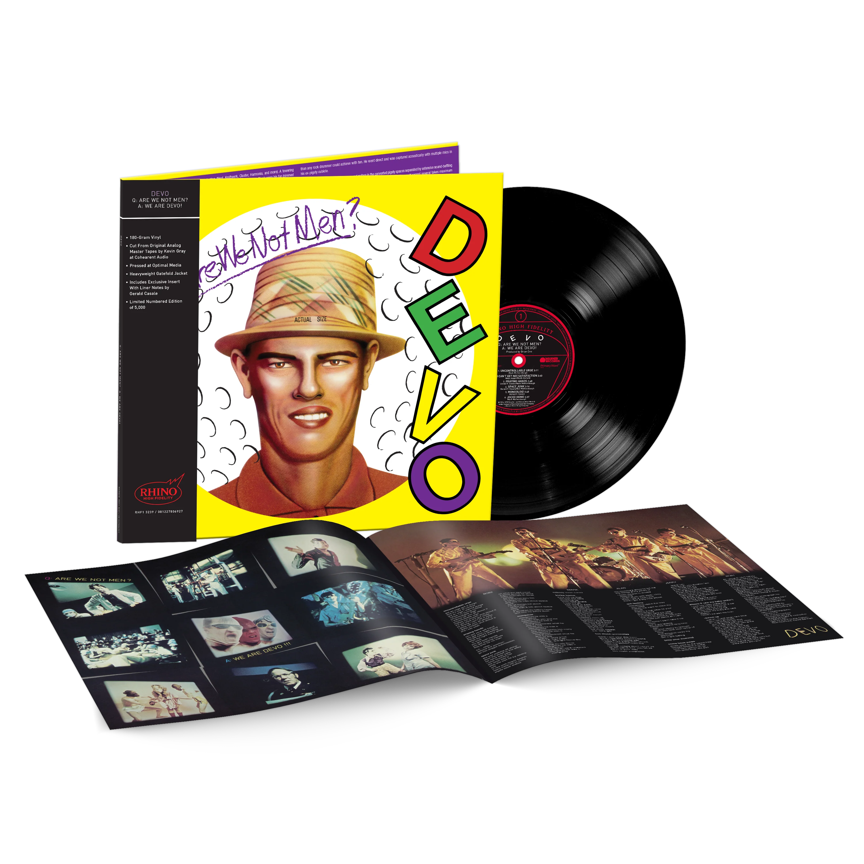 Q: Are We Not Men? A. We Are Devo! (Rhino High Fidelity) Vinyl