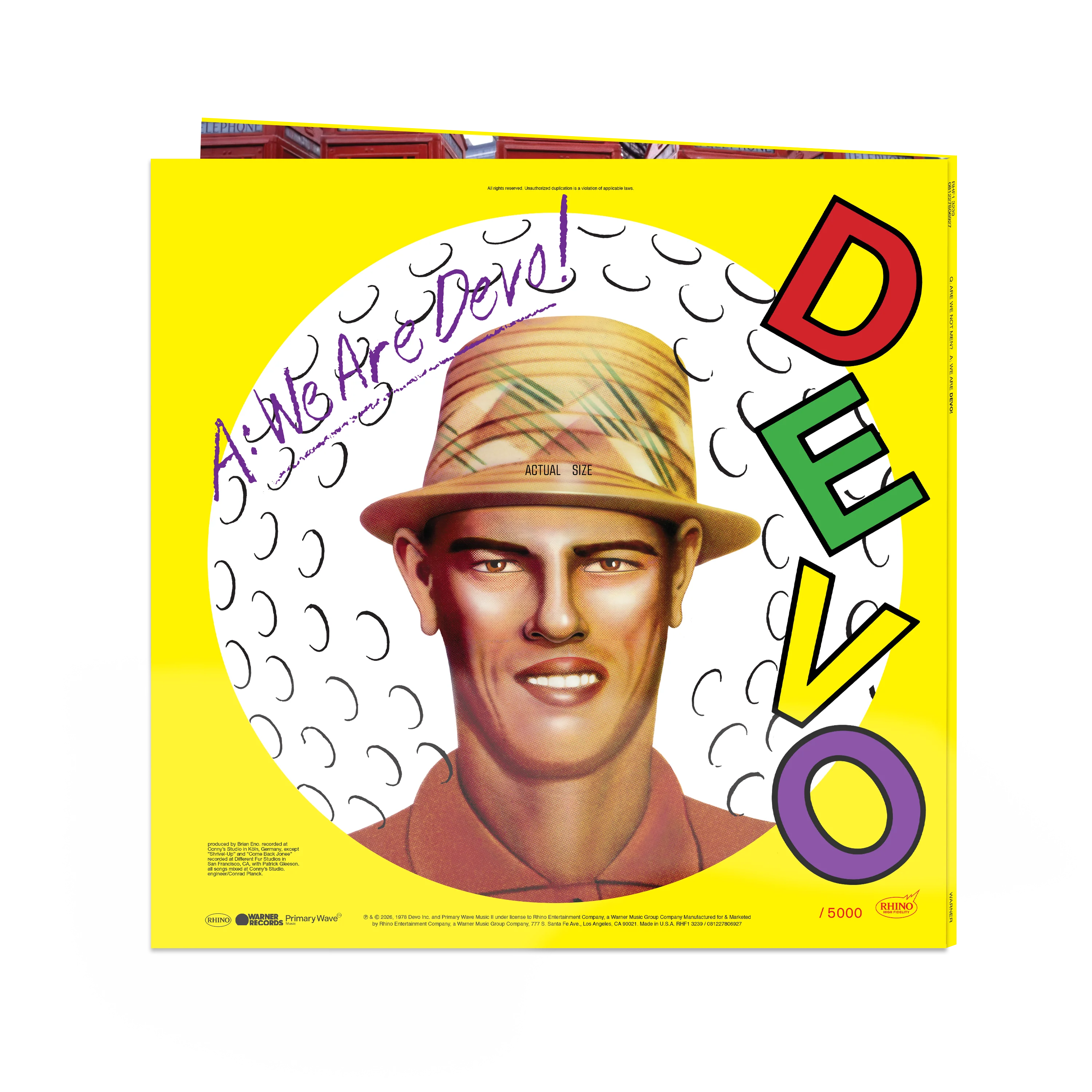 Q: Are We Not Men? A. We Are Devo! (Rhino High Fidelity) Vinyl - Image 3