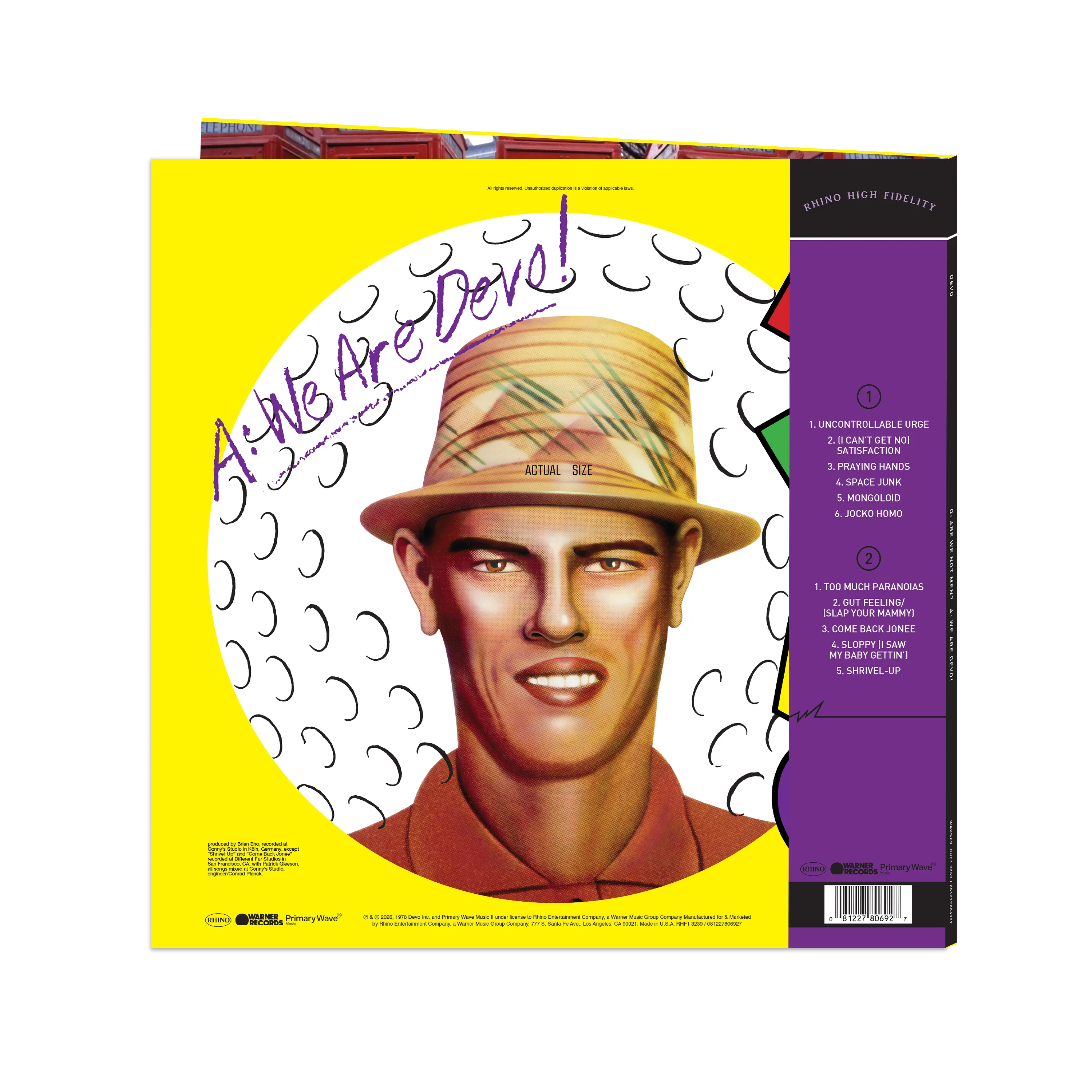 Q: Are We Not Men? A. We Are Devo! (Rhino High Fidelity) Vinyl - Image 5