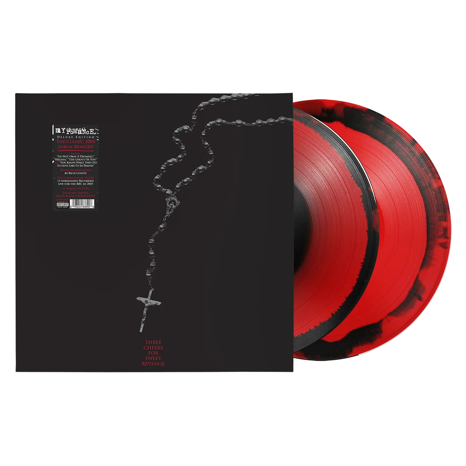 Three Cheers for Sweet Revenge (Deluxe Edition) Red & Black Corona Vinyl 2LP