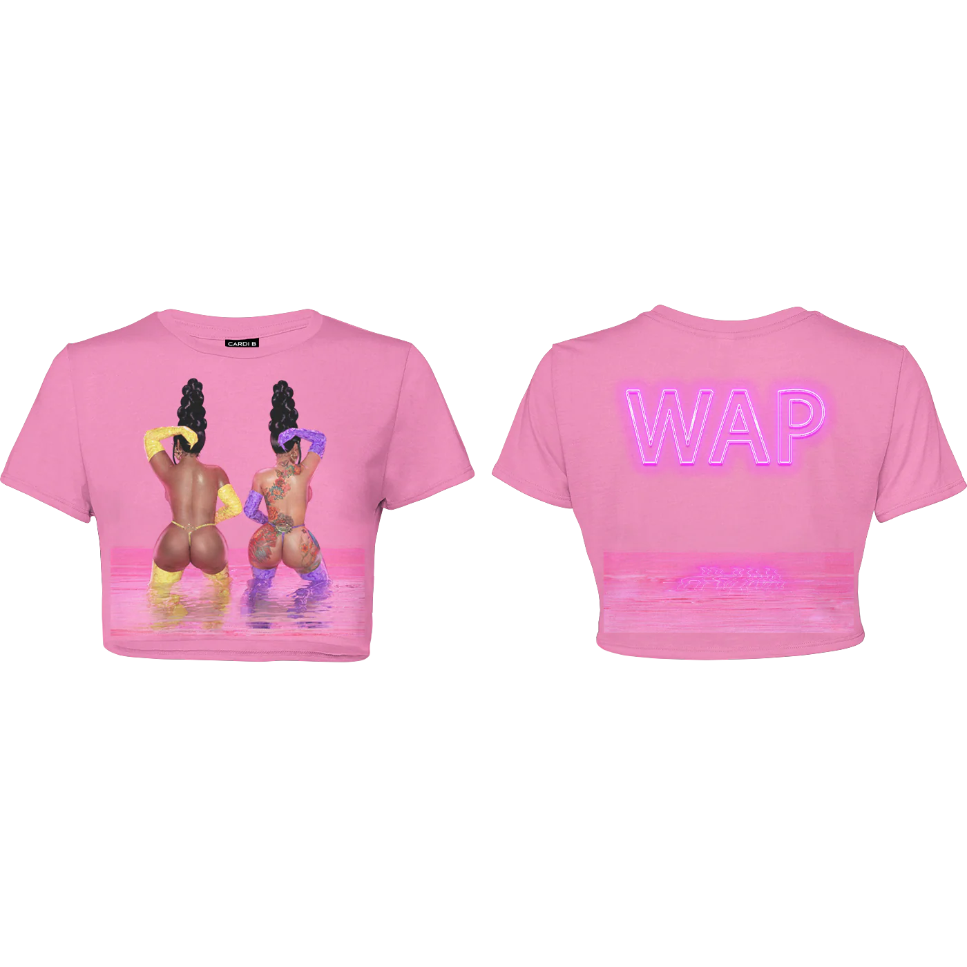 WAP (Water Art) Crop Top (Pink)